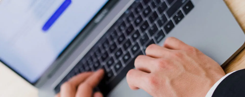 Engineer working on a laptop
